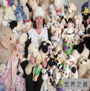 ​世界上收集最多的玩具羊，共收集了777个玩具羊。