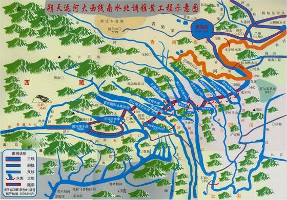 雅鲁藏布江引水工程地图 雅鲁藏布大拐弯在哪