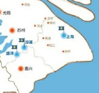 ​长三角（长江三角洲），也就是3座城市