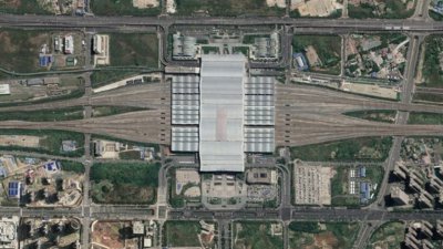 航拍高铁G1348次(长沙南-上海虹桥)各车站,途经南昌、杭州