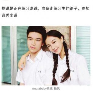 网曝杨颖弟弟要选秀出道?就读于名校长相帅气像姐姐