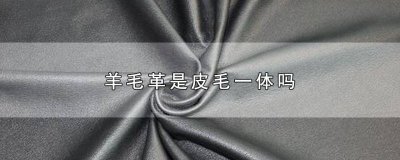 ​羊羔毛皮毛一体是什么皮 皮毛一体羊羔毛属于什么面料