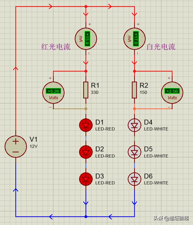proteus上滑动变阻器怎么改变阻值(LED灯条3灯一个电阻接12V是什么计算电阻的)(15)