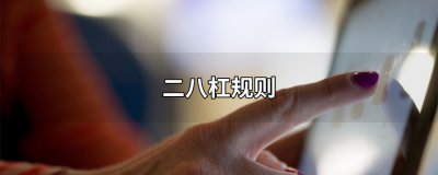 ​二八杠规则