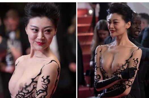 丢人丢到国外，作为国内模特形象，在戛纳露点走红毯，惹大众非议