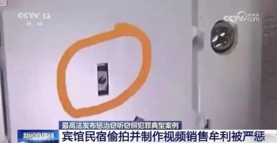 ​客人遭偷拍旅馆有责任！一地2月1日实施新规