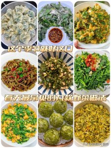 ​春天就爱吃野菜！这九种野菜的做法简单易学，你别说不爱吃！