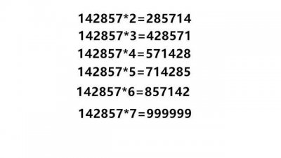 ​神奇的数字142857