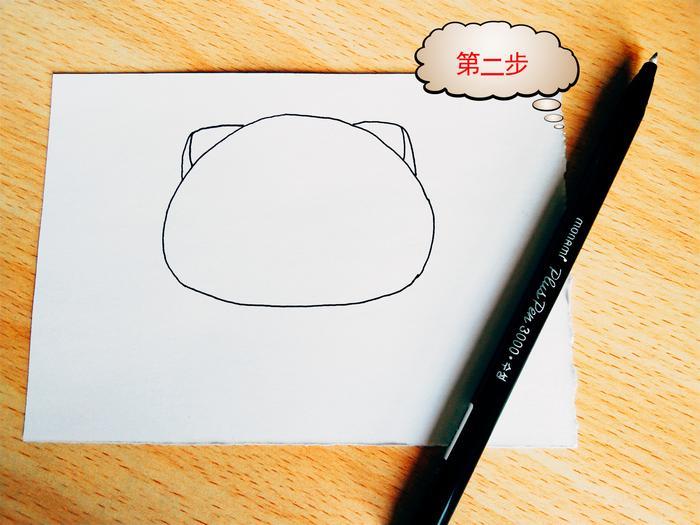 动物简笔画：六步画一只可爱的小萌猫