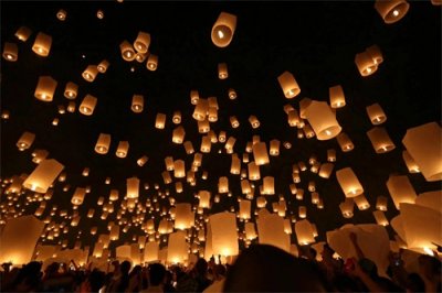 ​清迈天灯节：万灯齐飞，璀璨夺目的盛典！