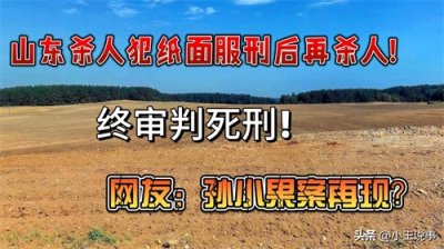 山东杀人犯纸面服刑后再杀人！终审判死刑!网友：孙小果案再现？