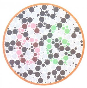 ​5张色觉测试图，想要考驾照，是需要测试过关的