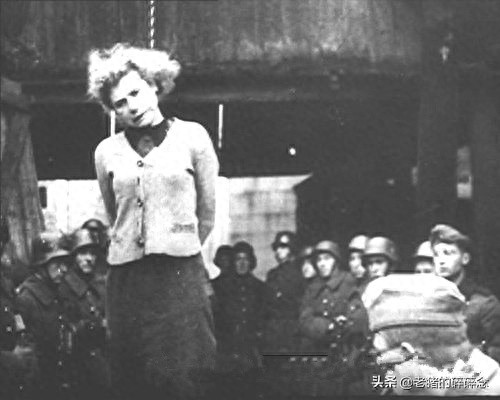 大义凛然的苏联女英雄玛莎，被纳粹绞刑现场，毫无畏惧令人钦佩
