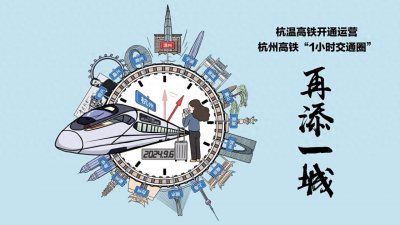 ​杭温高铁开通运营！杭州高铁“1小时交通圈”再添一城