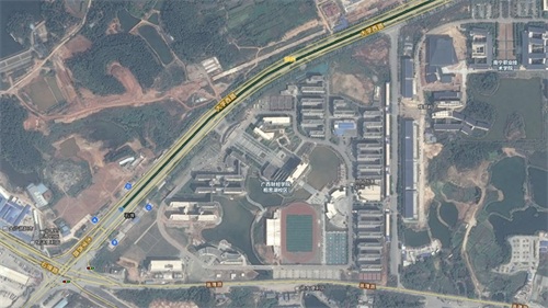 看广西财经学院相思湖校区10年间的卫星图变化