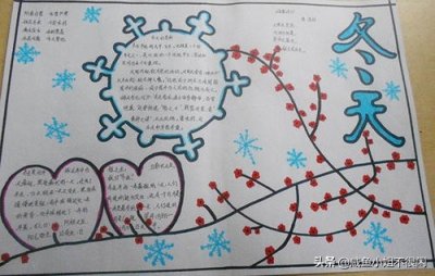 ​2019年“冬天”主题手抄报大全，新颖又简单好画，一起来画一画吧