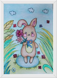 ​彩铅创意儿童画，附有详细绘画步骤图